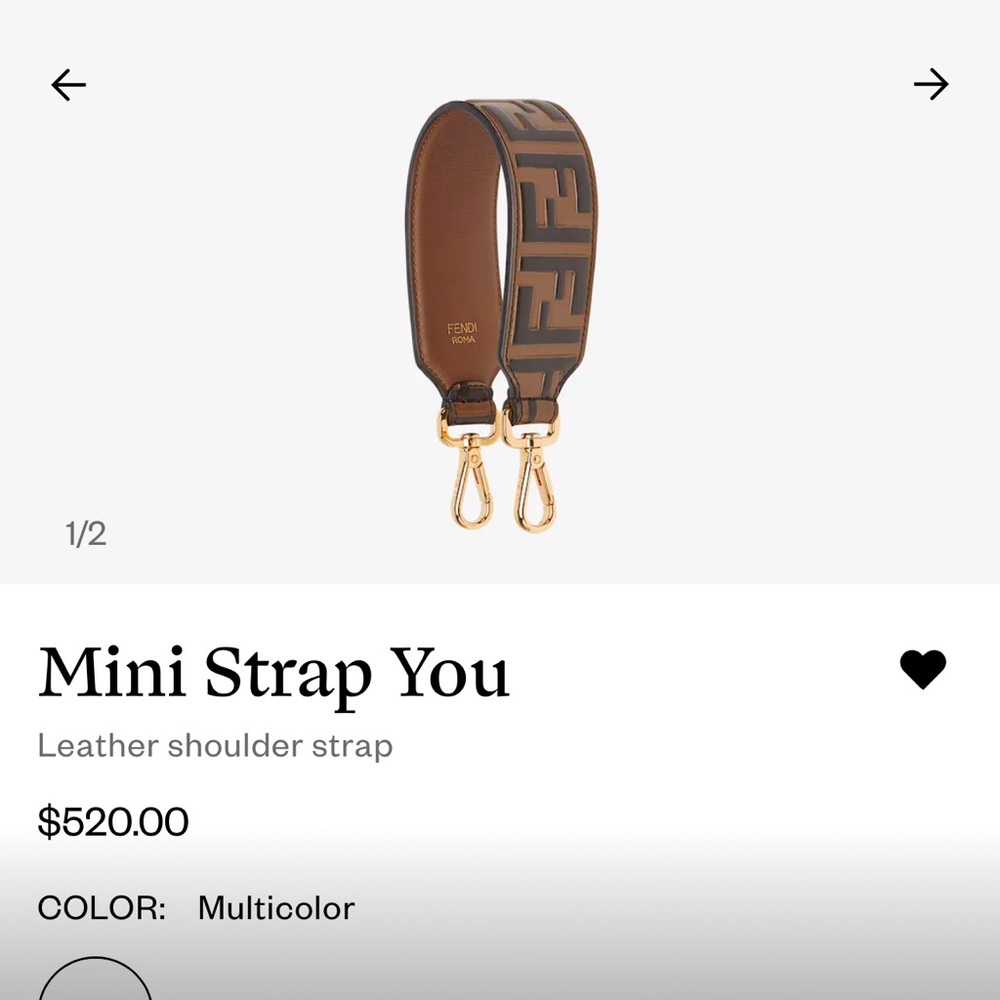 Fendi bag mini strap